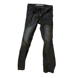 Company 81 Distressed Slim Black Jeans, Mens 29x30